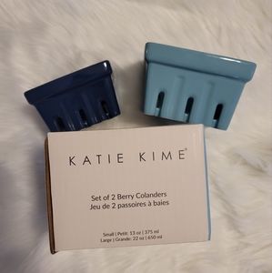 Katie Kime Set of 2 berry colanders